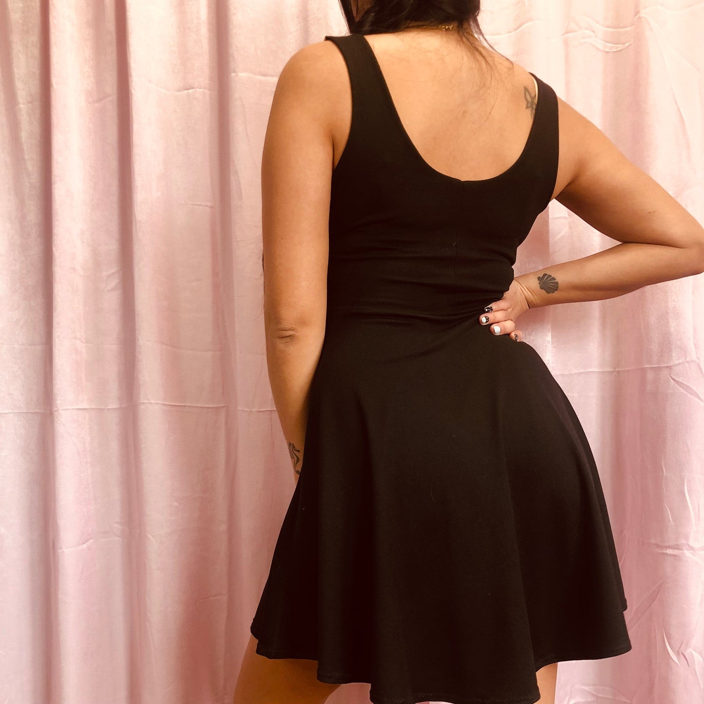 SIESTA Color Blocked Skater Dress