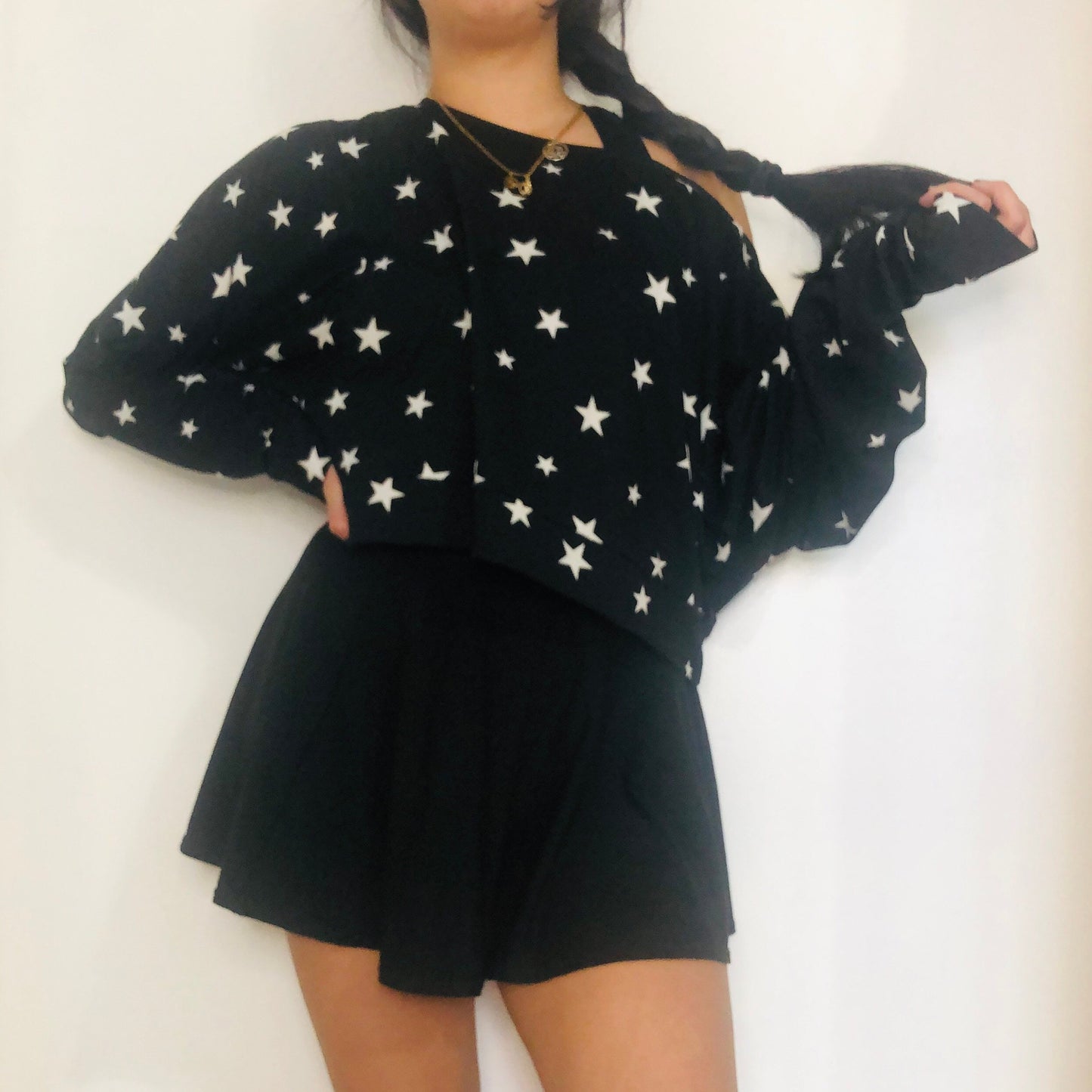 SLACKER Cropped Dolman Top