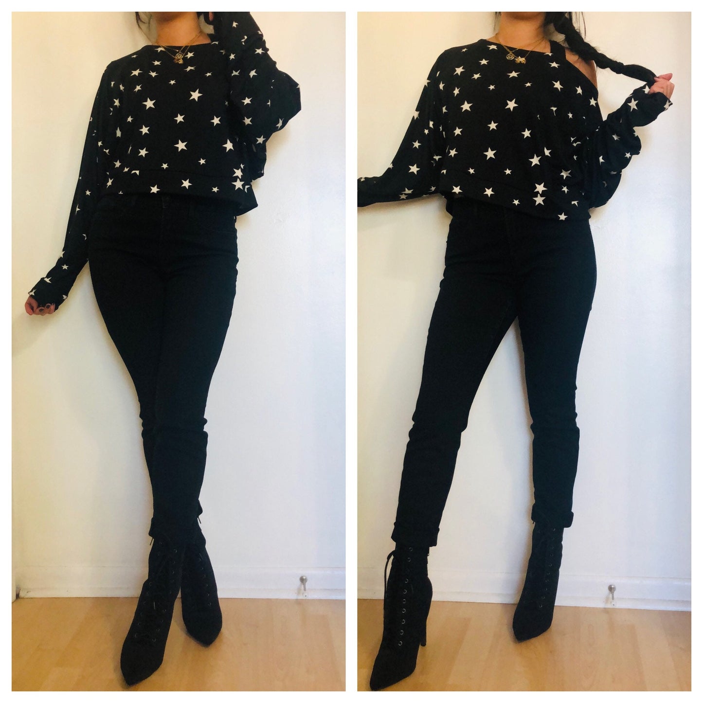 SLACKER Cropped Dolman Top
